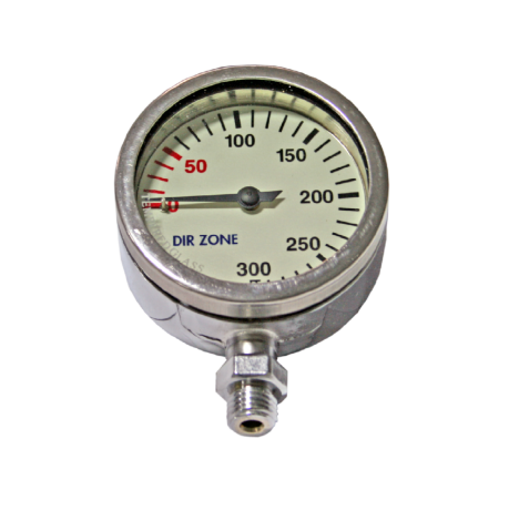 Manometer, DZ, 52mm, 0-300bar (met logo)