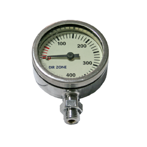 Manometer, DZ, 52mm, 0-400bar (met logo)