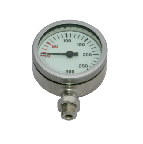 Manometer, DZ, 52mm, 0-300bar (geen logo)