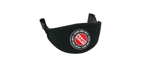 Maskerband, Santi, klitteband en zwart neopreen + logo